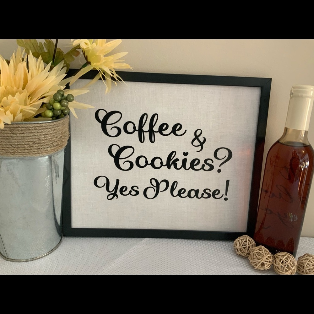 2 for $10 Coffee & Cookies? Yes Please! Sign decal